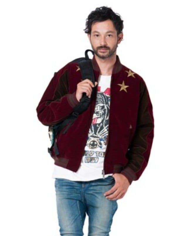 glamb Morgan スカジャン バーガンディ