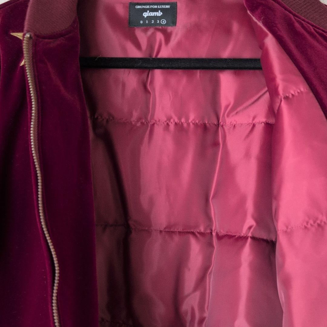 glamb Morgan スカジャン バーガンディ