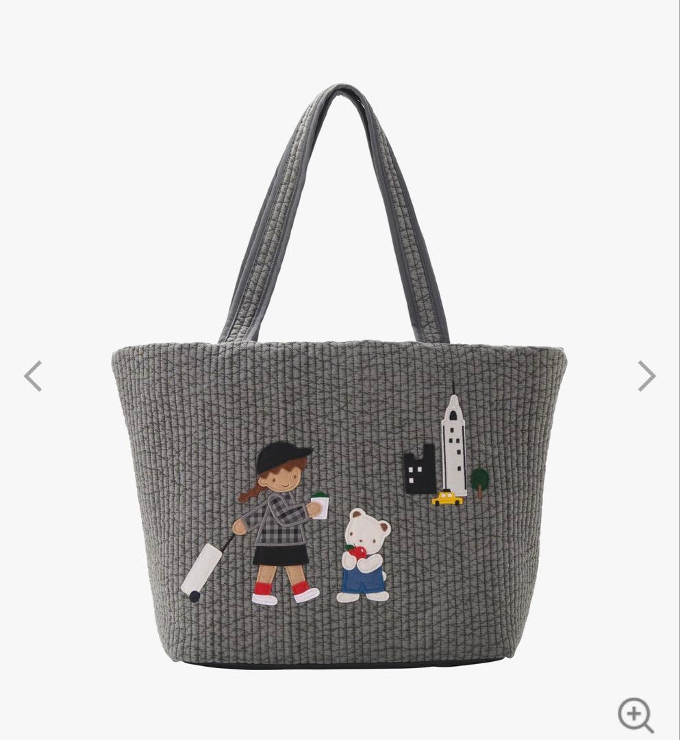 【新品】ファミリア×ピオヌンナル　バッグ voyage（ボヤージュ）　グレー