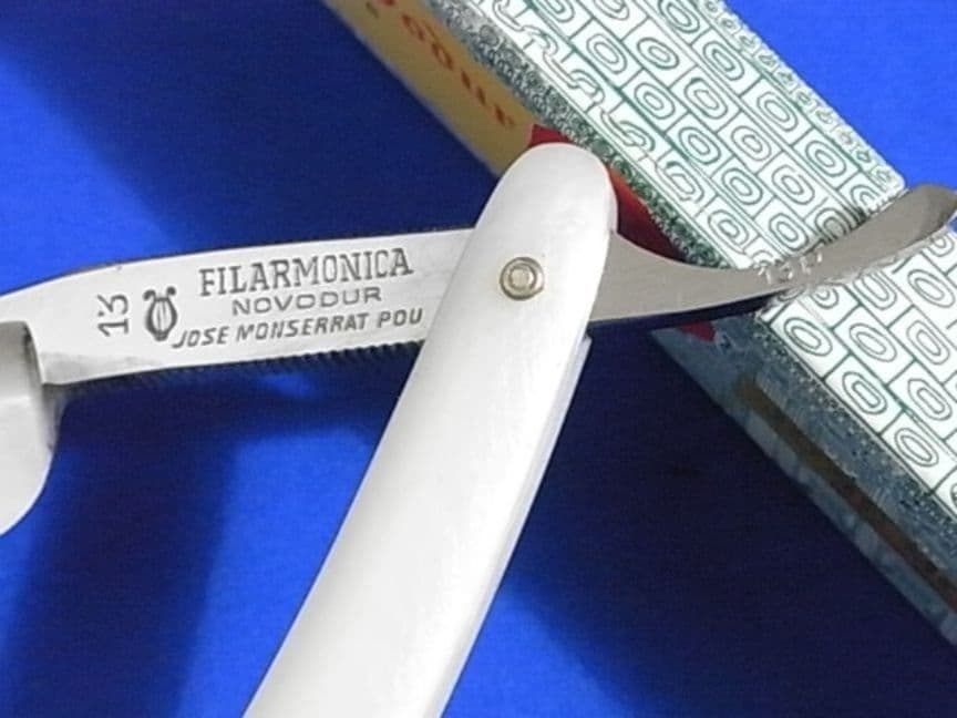 未使用 西洋剃刀 FILARMONICA NOVODUR 13P