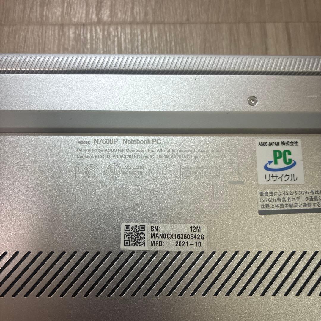 Windowsノート本体 ASUS Vivobook Pro 16X OLED N7600