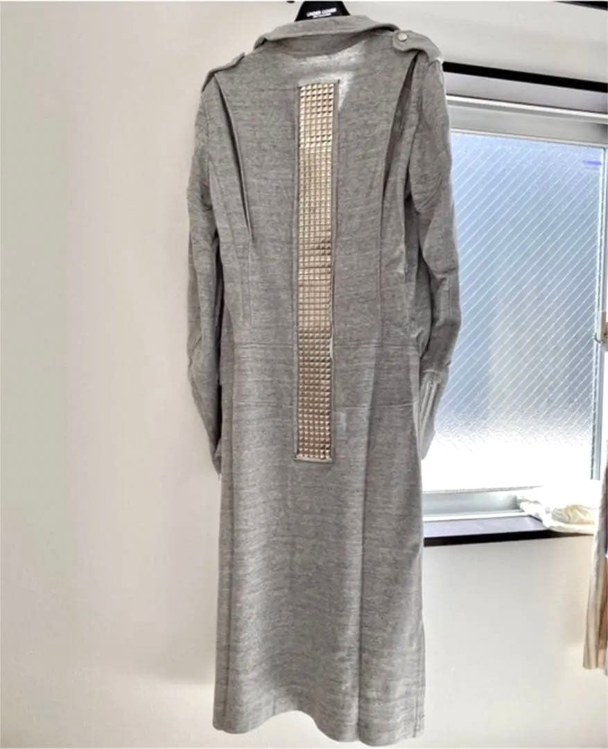 コムデギャルソンオムプリュス ロングライダースコート シルバースタッズ