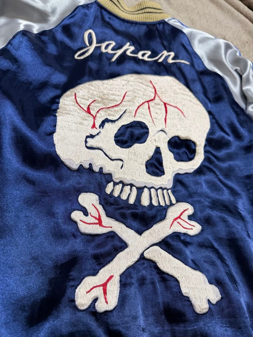 ２面用 テーラー東洋 スカル 龍 日本限定版 スカジャン vintage サテン