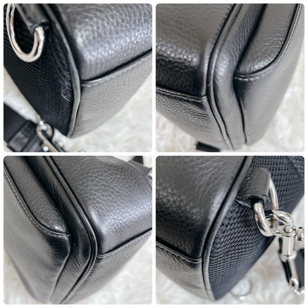 COACH コーチ イーサン パック ボディバッグ ロゴ クロスボディ シボ革