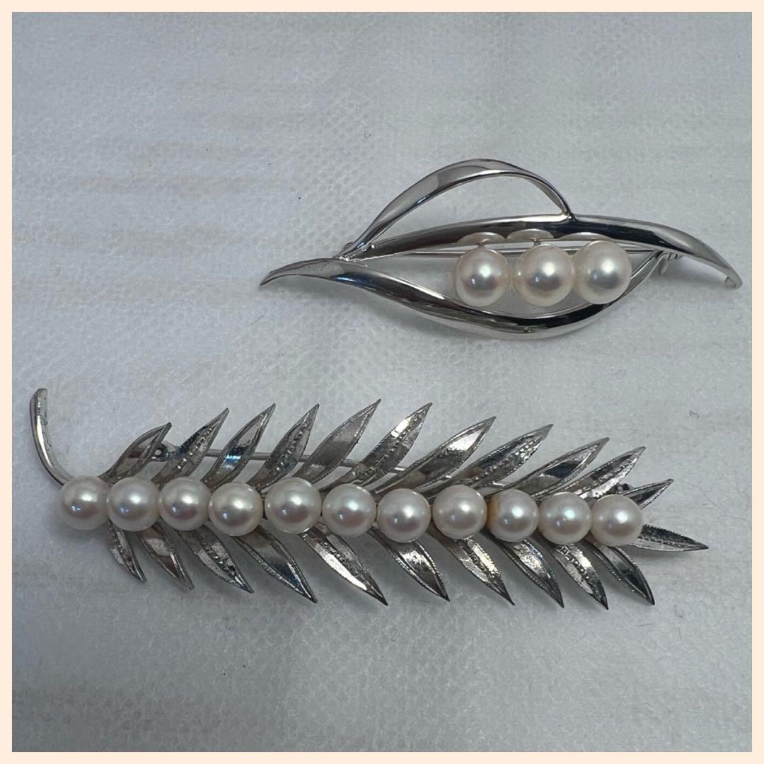 本真珠ブローチ おまとめ6点 良品