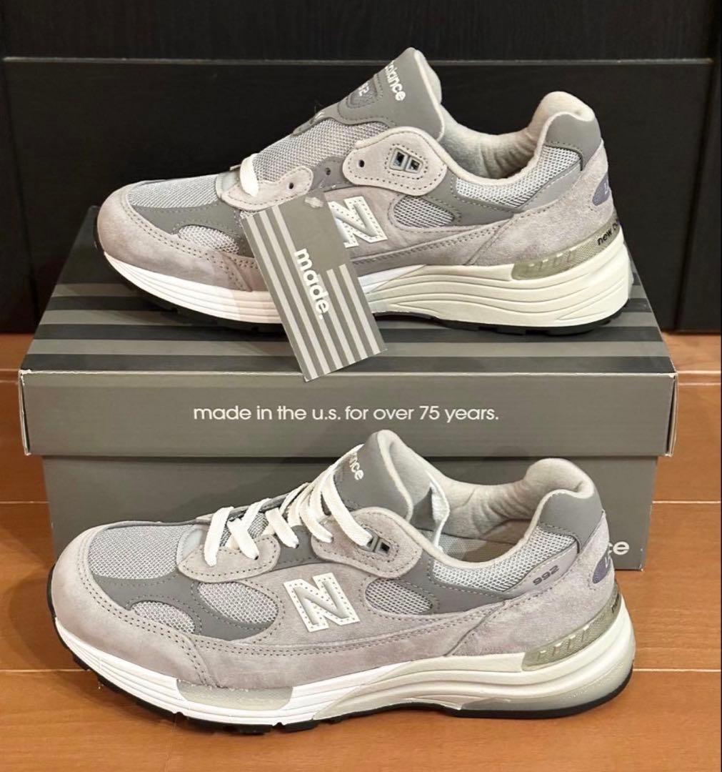 【新品】New Balance M992GR グレー USA製 26.0cm