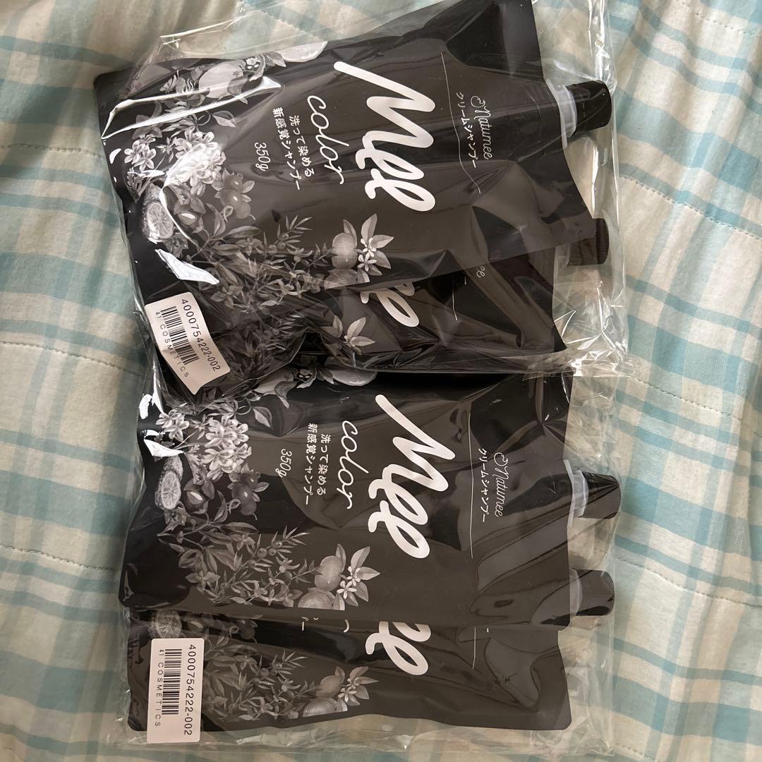 Mlle color カラーシャンプー 350g×4パック（ダークブラウン）