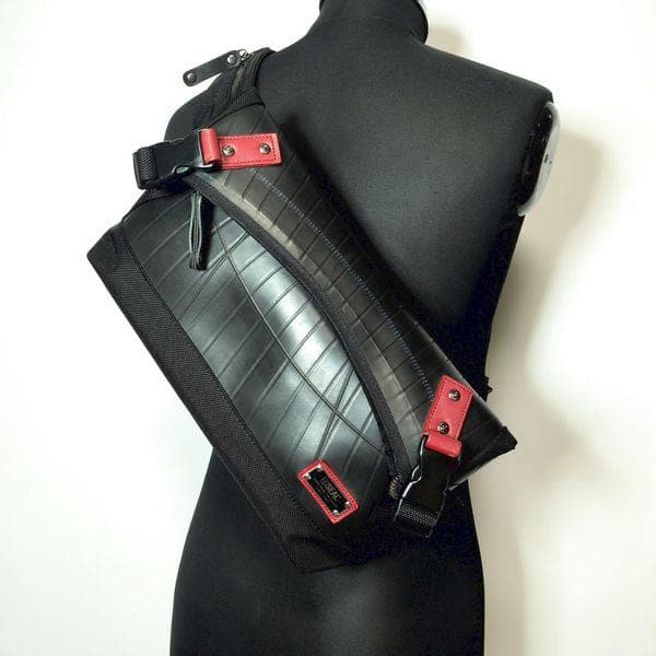 SEAL シール 2WAYデザイナーズウエストバッグ ボディバッグ 黒赤 日本製