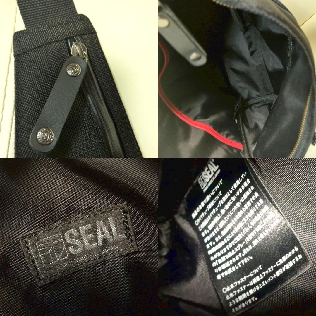 SEAL シール 2WAYデザイナーズウエストバッグ ボディバッグ 黒赤 日本製