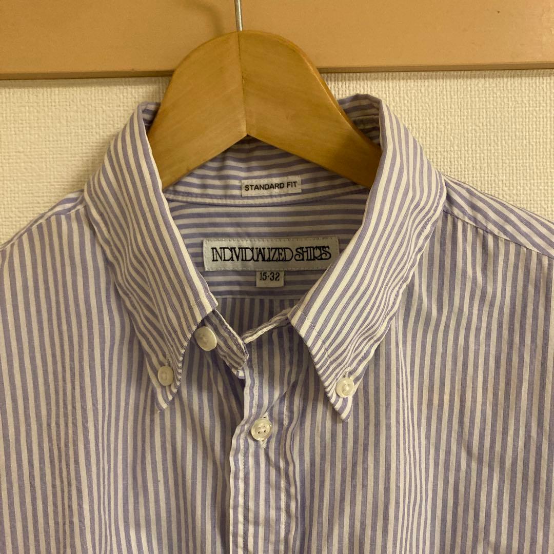 USA製ボタンダウン INDIVIDUALIZED 15-32 ストライプ