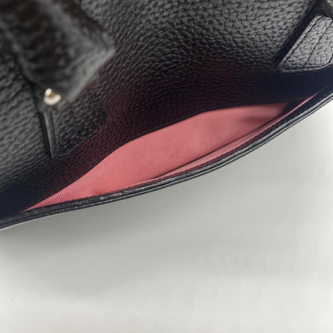 美品 A.D.M.J ミニボストン ハンドバッグ レザー レディース ブラック