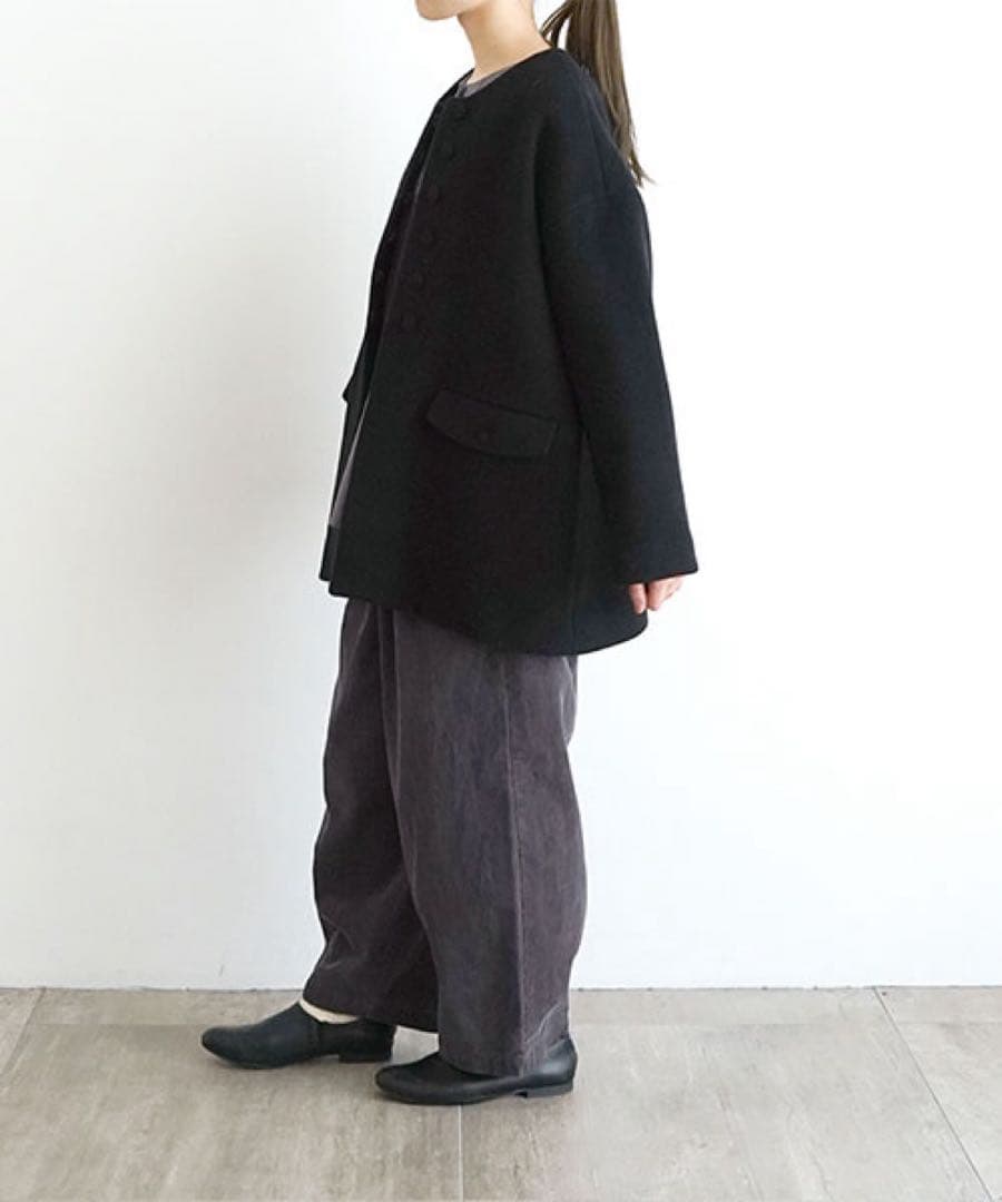 オオカミとフクロウ　オオカミと新しい朝と灯りと“がいとう” ウール　コート