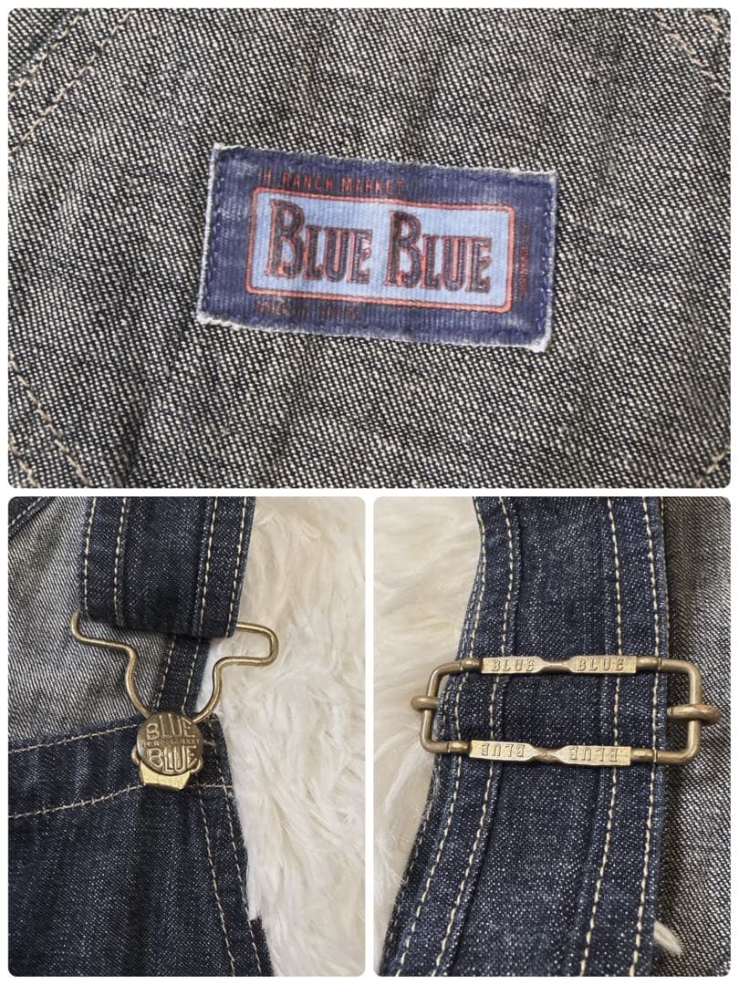 BLUEBLUE ブルーブルー オーバーオール 濃紺 ハリウッドランチマーケット