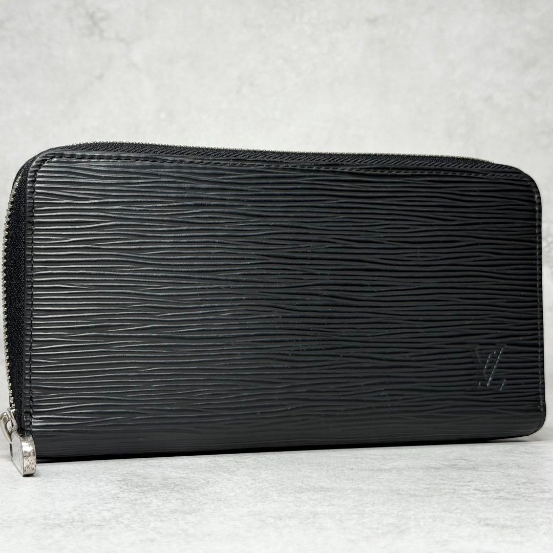 超美品 RFID ルイヴィトン エピ ノワール ジッピーウォレット 長財布