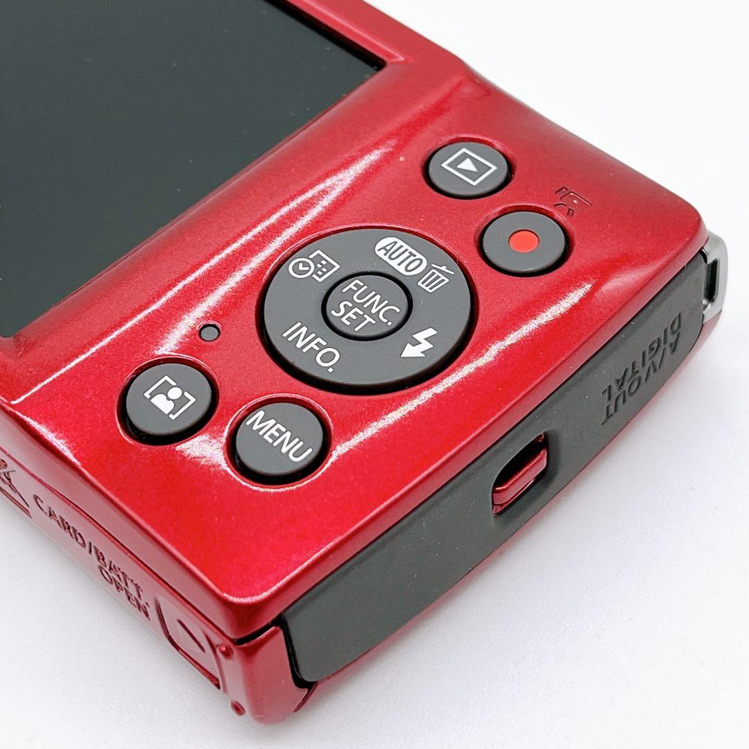 【極美品】Canon IXY 200 レッド オールド コンデジ 充電器セット