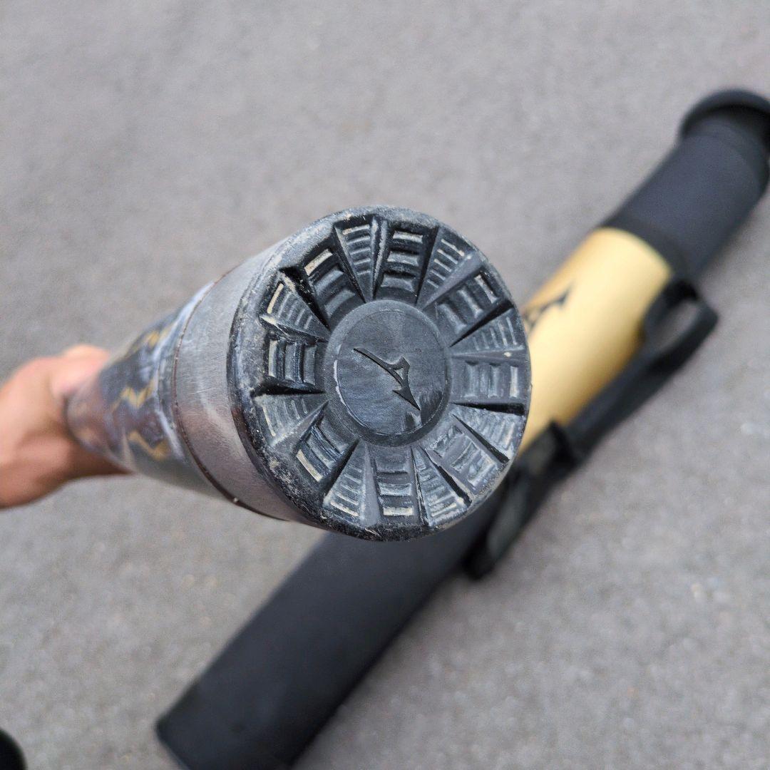 【ケース付き】一般軟式用金属バットミズノメガキング83cm700gトップバランス