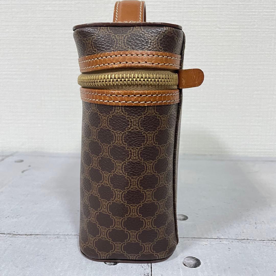 CELINE　セリーヌ　トリオンフ　バニティバッグ　マカダム　PVC　ブラウン