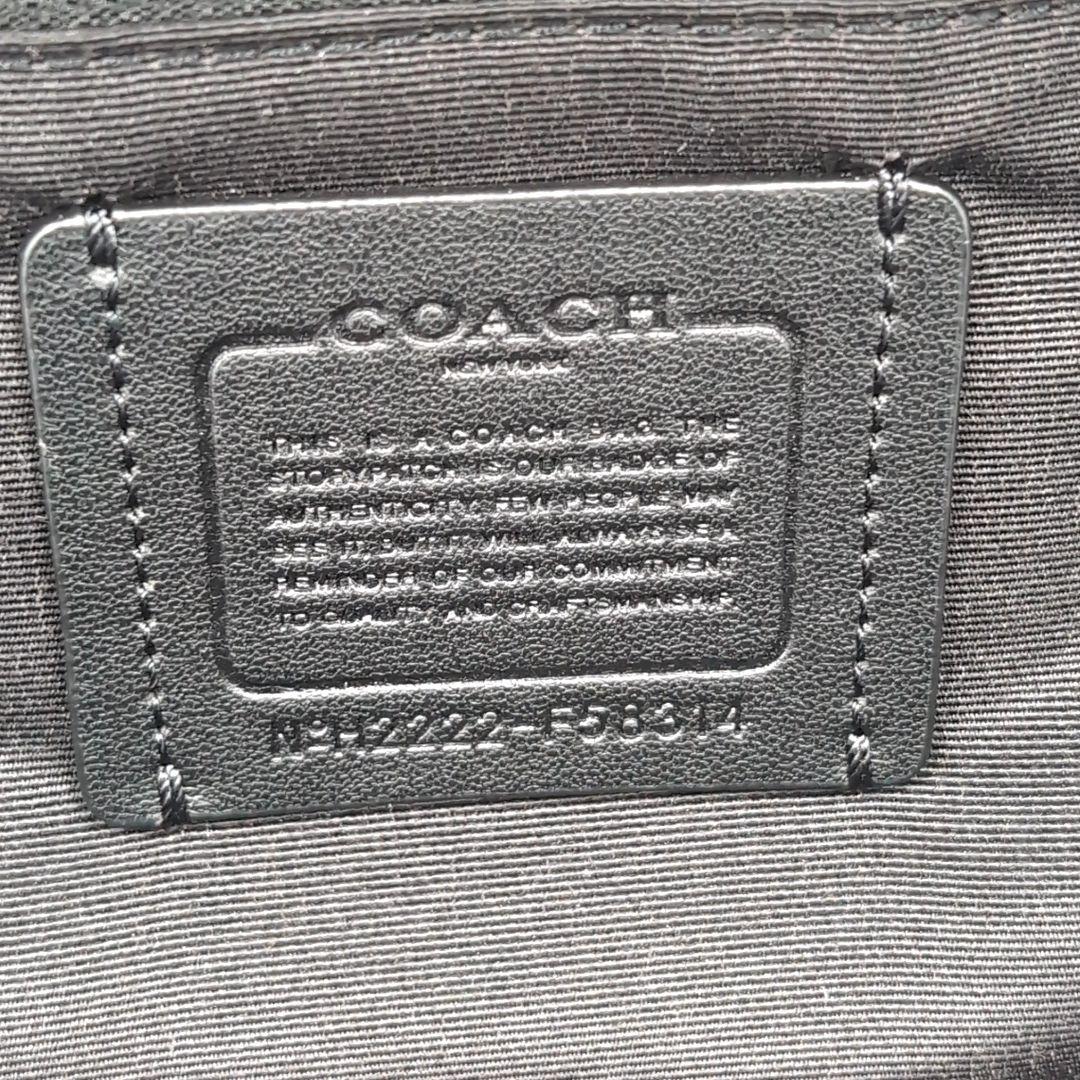 未使用級✨️ コーチ リュック 58314 シグネチャー PVC レザー 黒