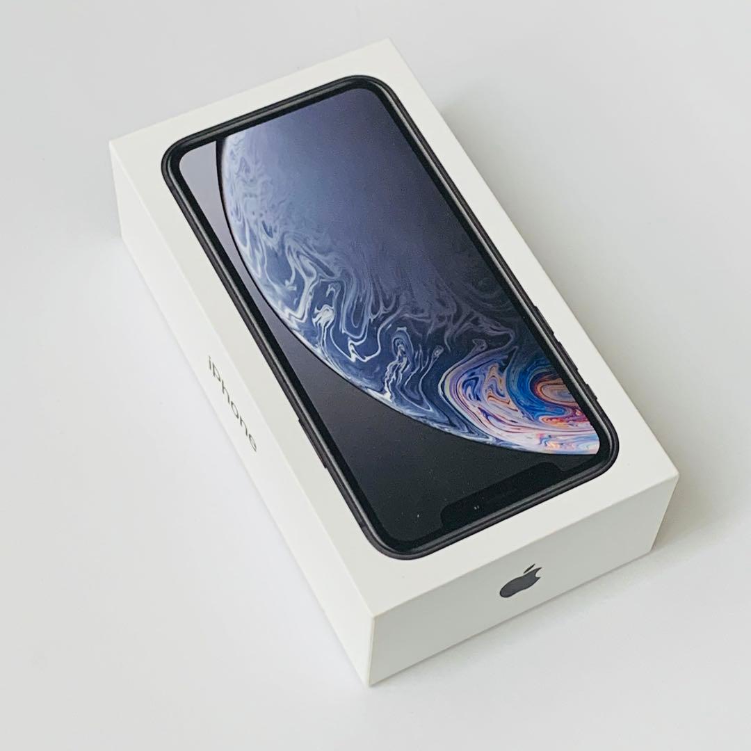 Apple iPhone XR 64GB MT002J/A ブラック (画面割れ