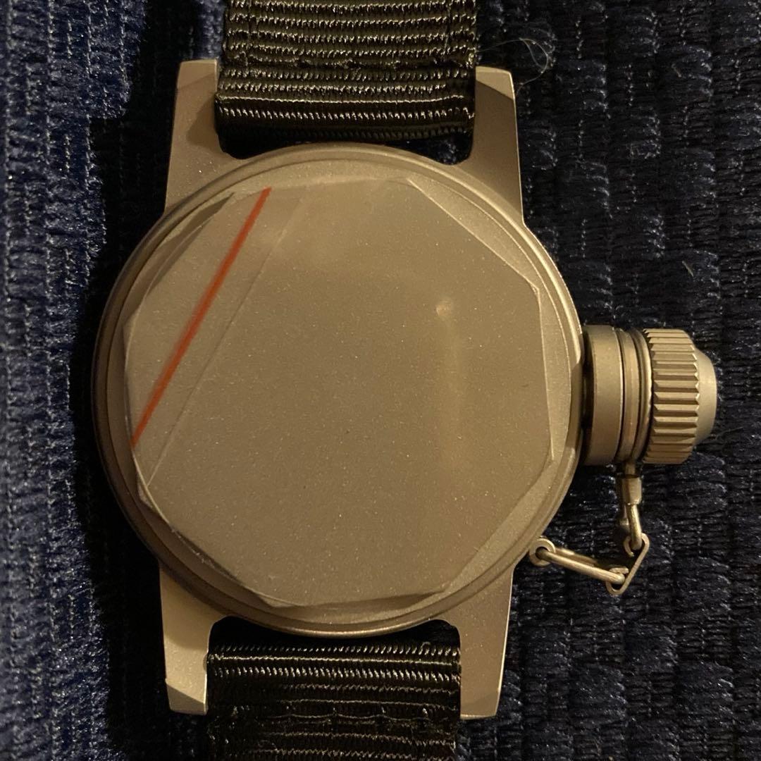 [新品] U.S.NAVY BUSHIPS キャンティーン 機械式腕時計 赤秒針