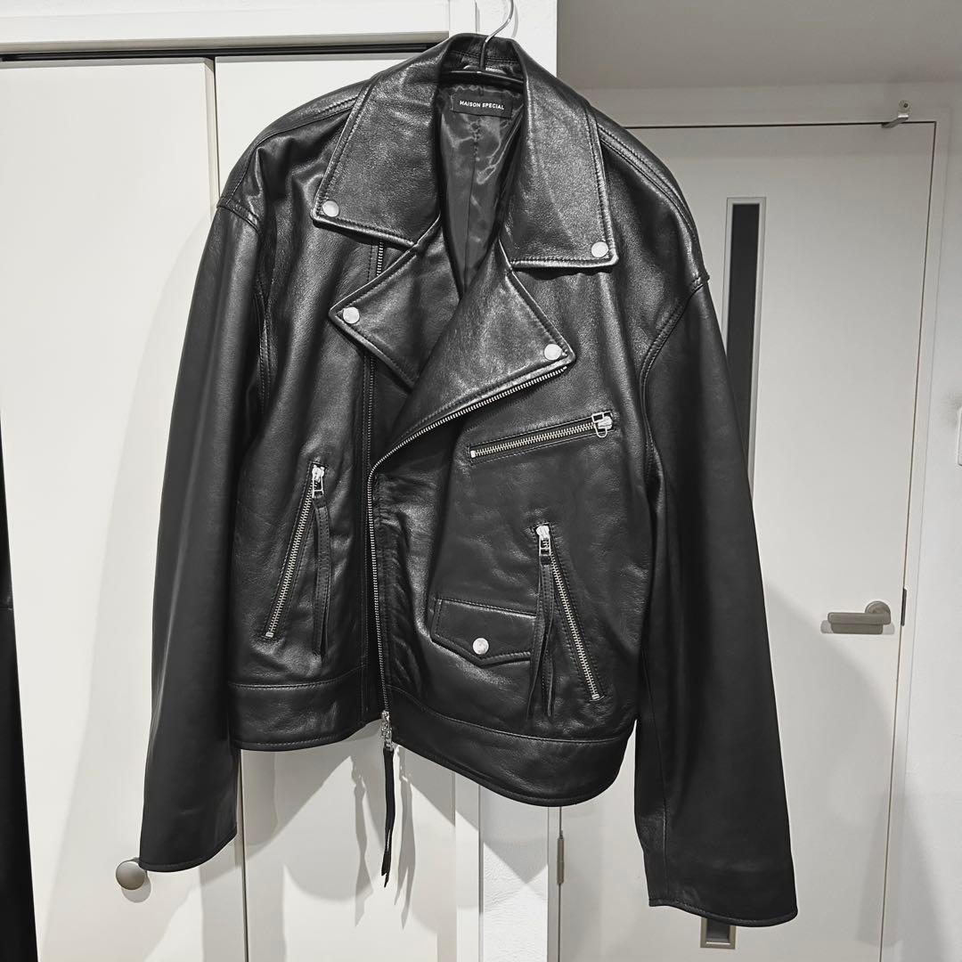 【Maison Special】ラムレザーダブルライダースジャケット