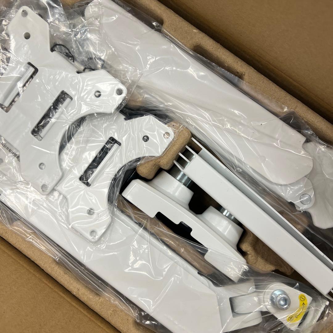 510152 KIMOCA モニターアーム デュアルアーム 2画面 白