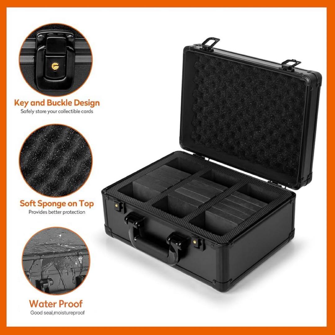 PSA鑑定用 収納ケース　アタッシュケース ストレージボックス アルミ製　4列