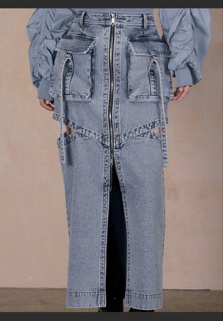 thingsthatmatter ノッチワーク デニムスカート サイズ2