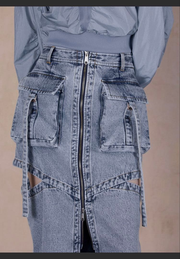 thingsthatmatter ノッチワーク デニムスカート サイズ2