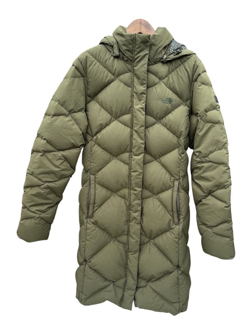 美品 2016ノースフェイス　ダウンコート レディース カーキ
