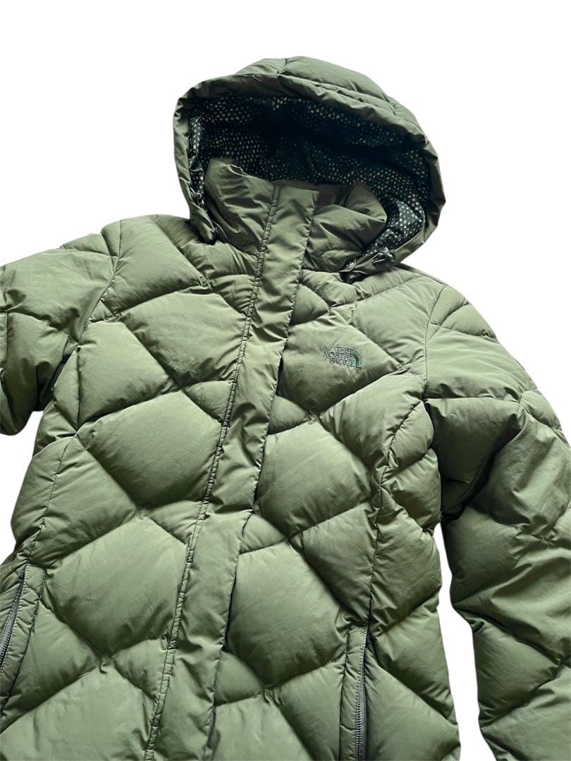 美品 2016ノースフェイス　ダウンコート レディース カーキ
