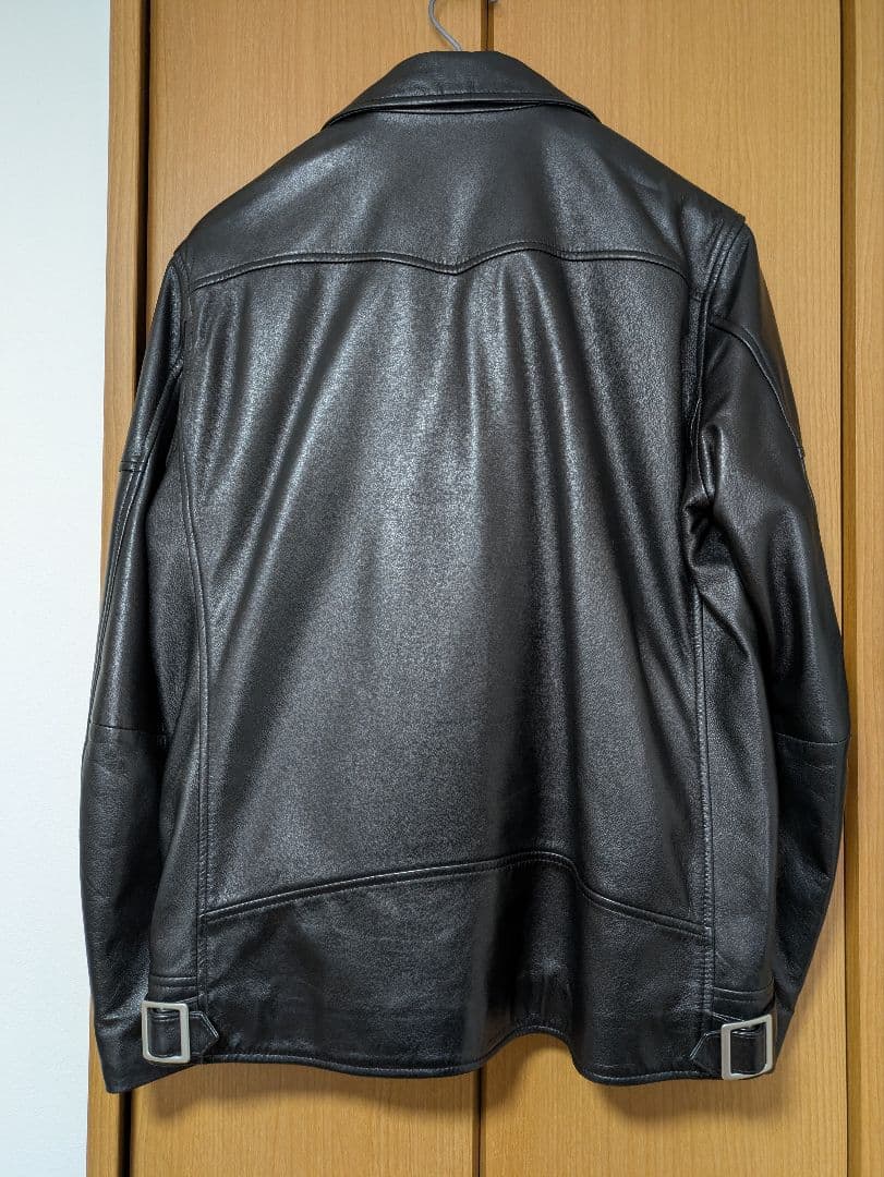 良品！CRIMIE クライミー　ラムレザー　ダブルライダースジャケット　XL