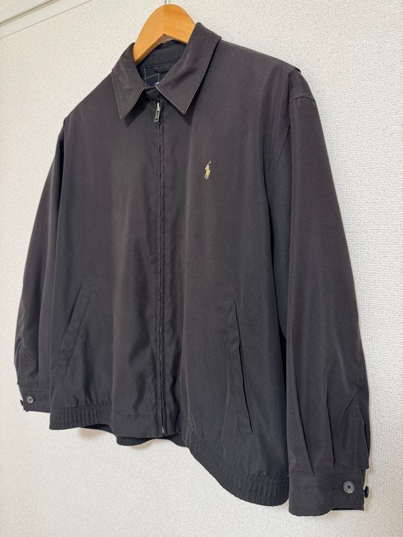 【美品/希少サイズ】ラルフローレン　スウィングトップ　ブラック