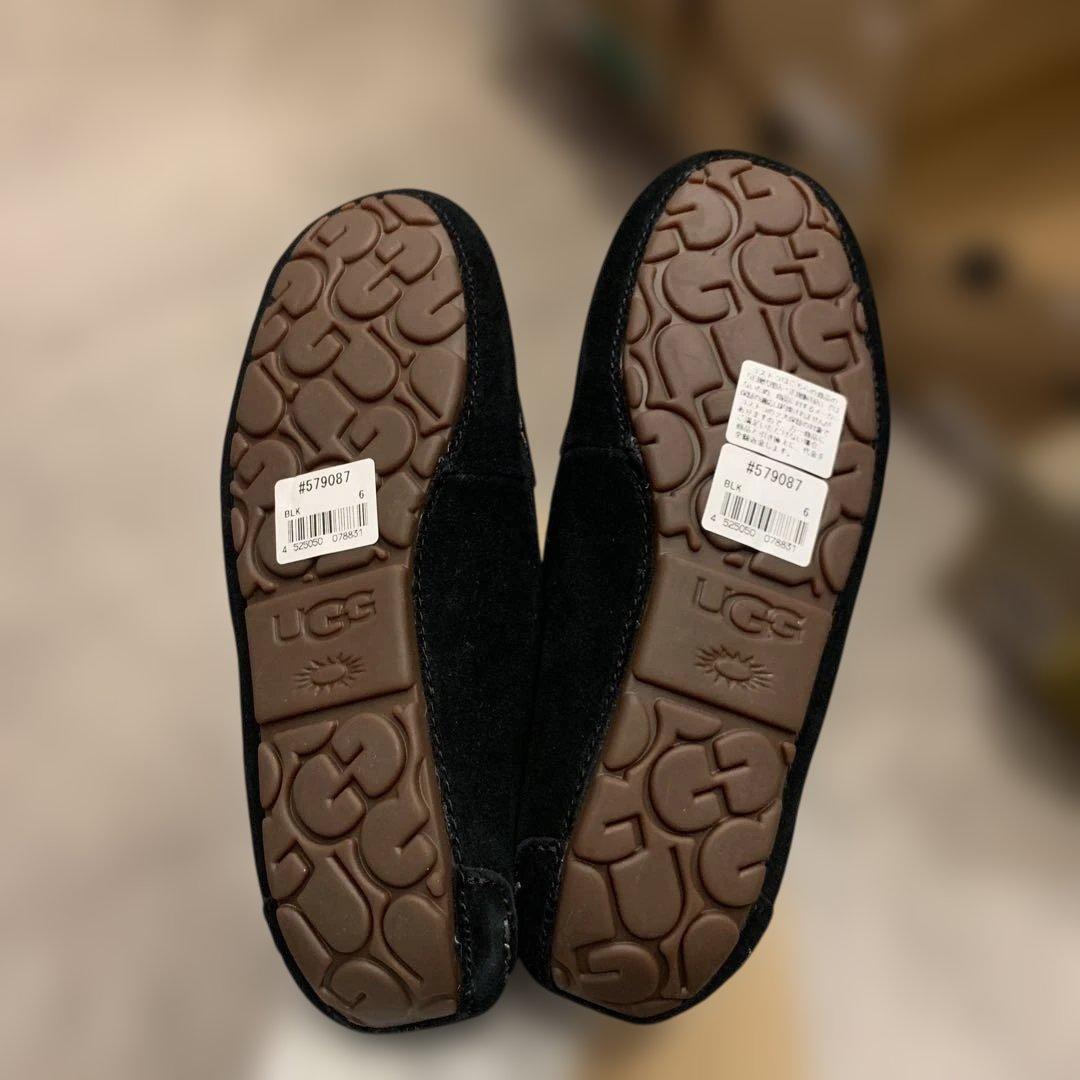 【新品未使用】UGG アンスレー モカシン ローファー ブラック 23cm