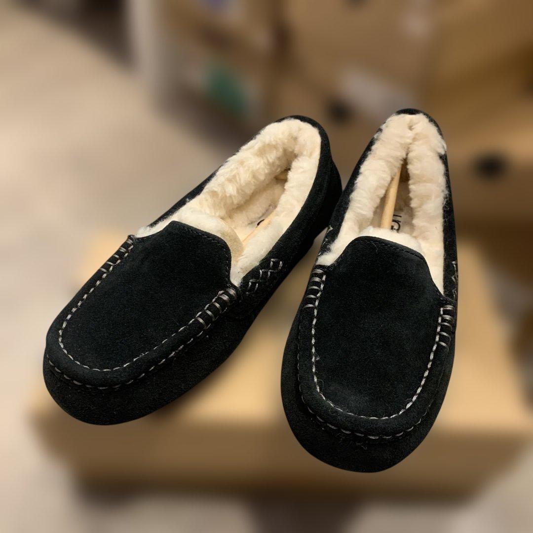 【新品未使用】UGG アンスレー モカシン ローファー ブラック 23cm