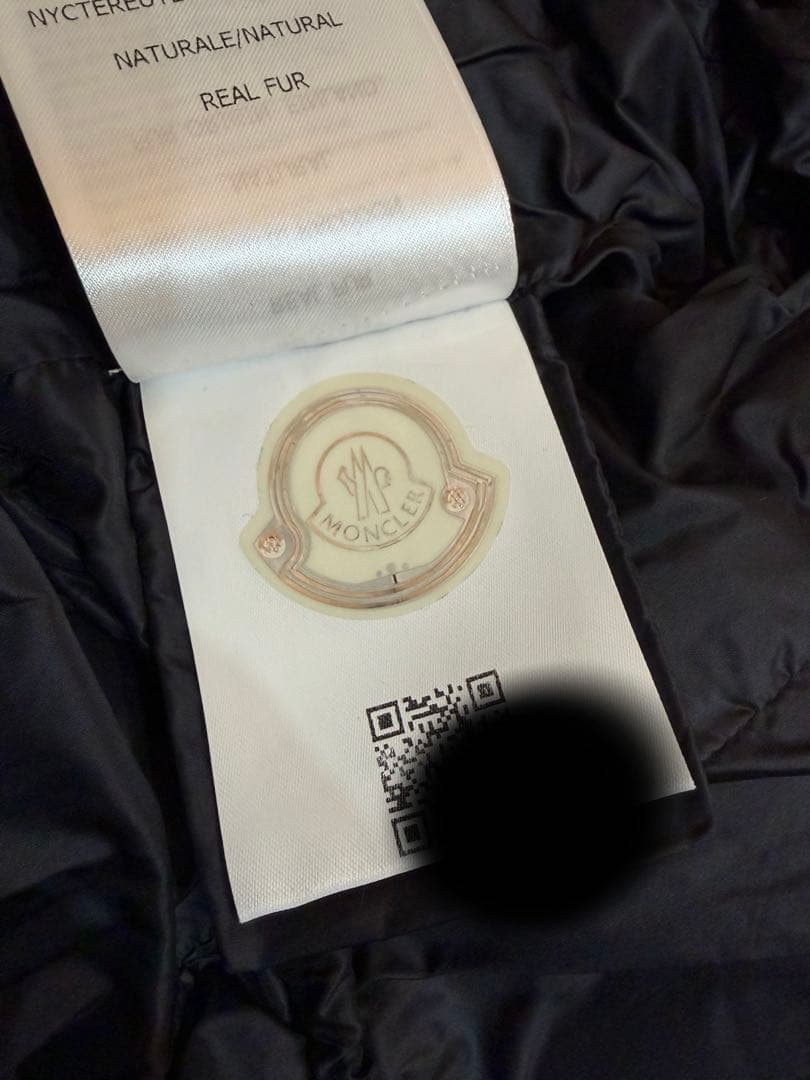 【極美品】モンクレール　エルミファーブラックサイズ:1 hermifur