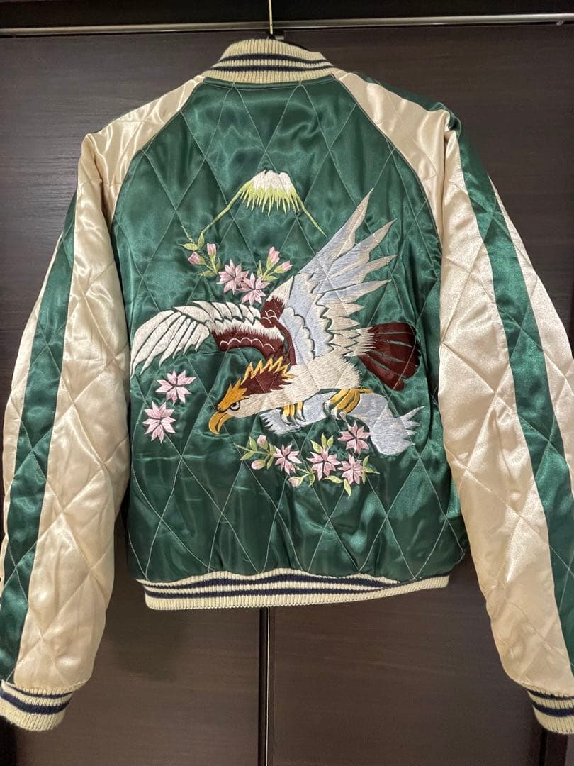 テーラー東洋　別珍キルトスカジャン　グリーンランド X 鷹　TT11147 M