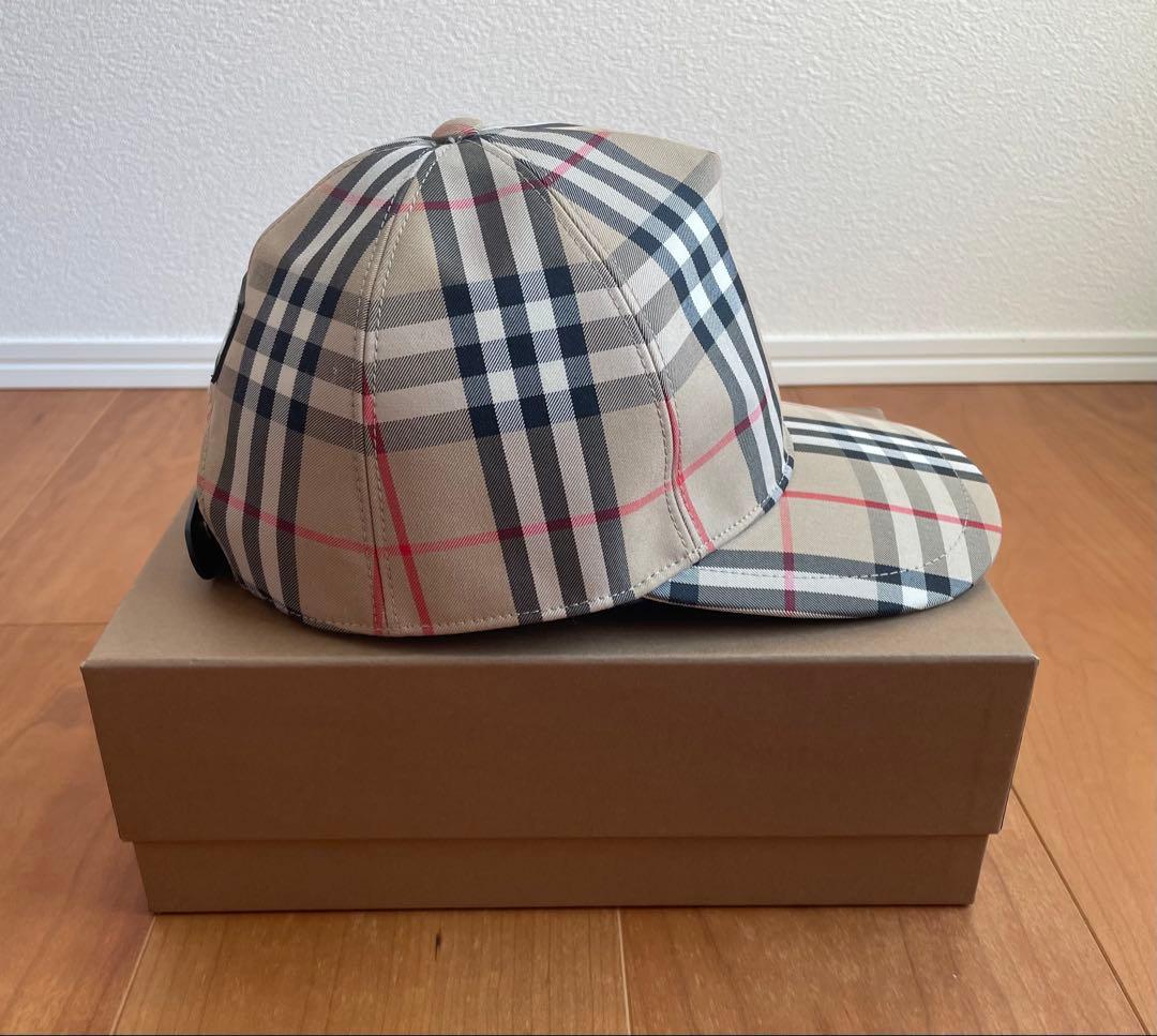 【パンチョ@即購入ok 】Burberryチェック柄 ベースボールキャップ