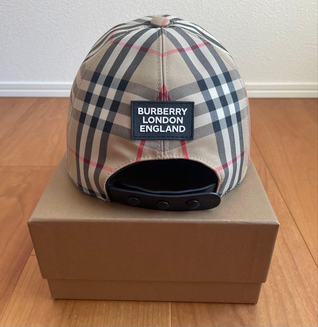 【パンチョ@即購入ok 】Burberryチェック柄 ベースボールキャップ