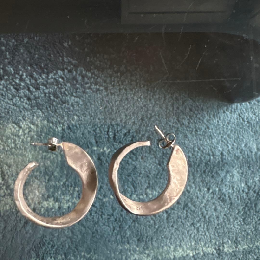 ブランイリス　シルバー フープピアス 約3cm