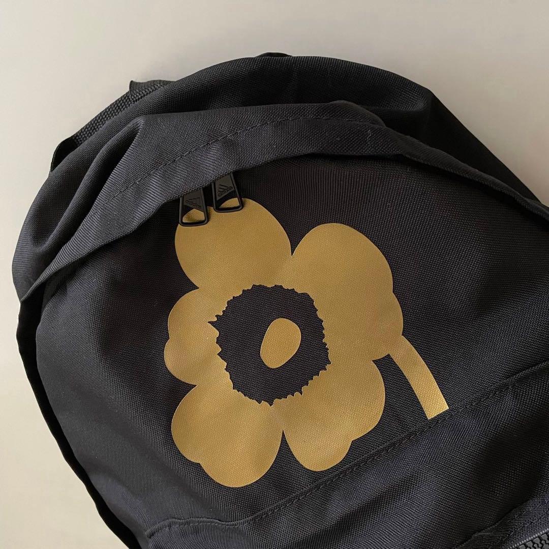 adidas marimekko コラボ リュック 黒 花柄