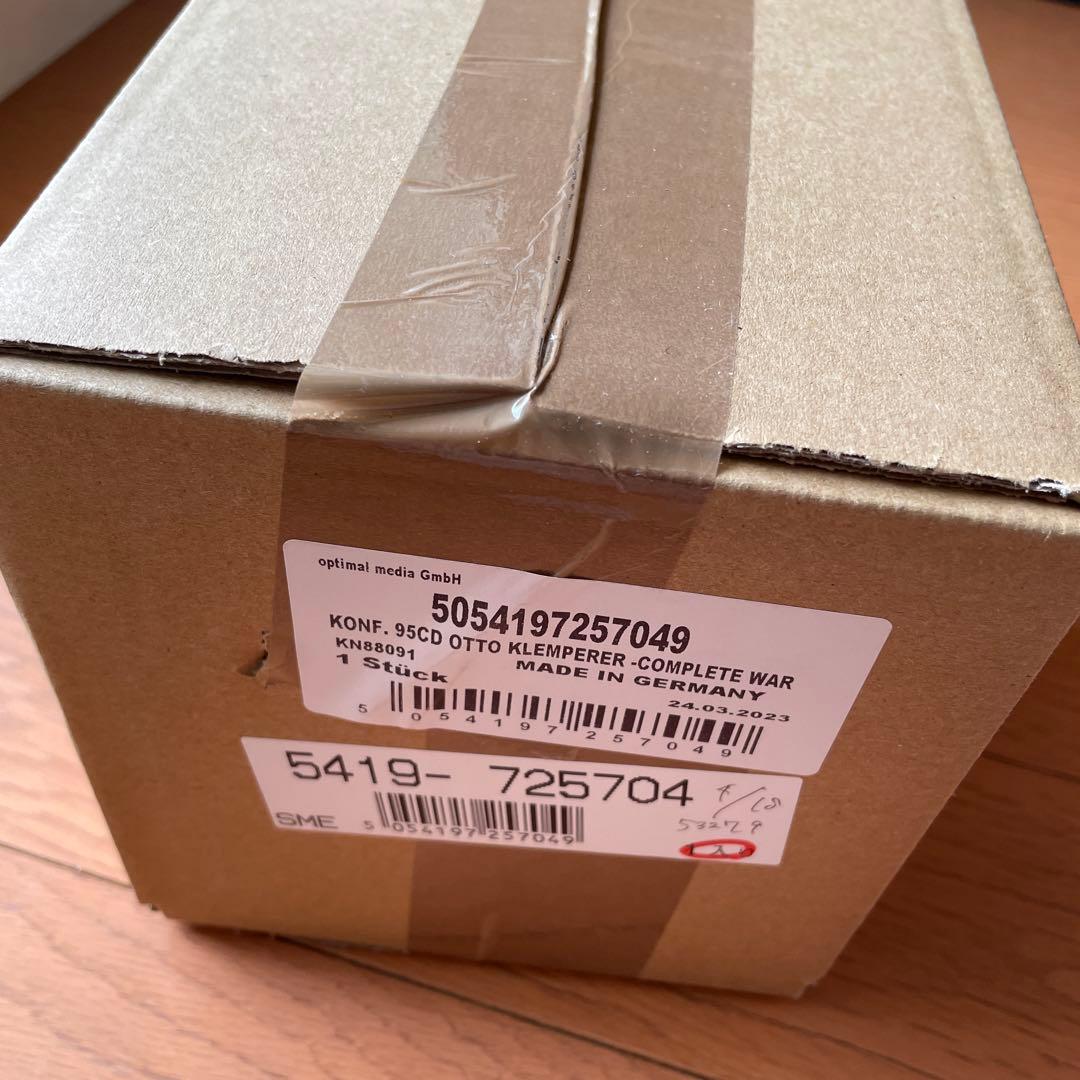 巨匠指揮者オットー・クレンペラー没50年Box（リマスター）95CD