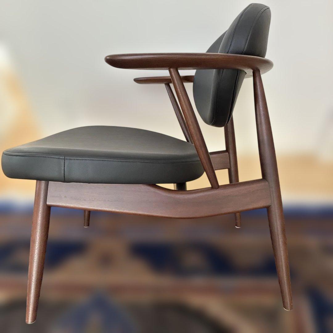 飛騨家具 柏木工 BOSS ボススタイル イージー チェア ウォールナット 本革