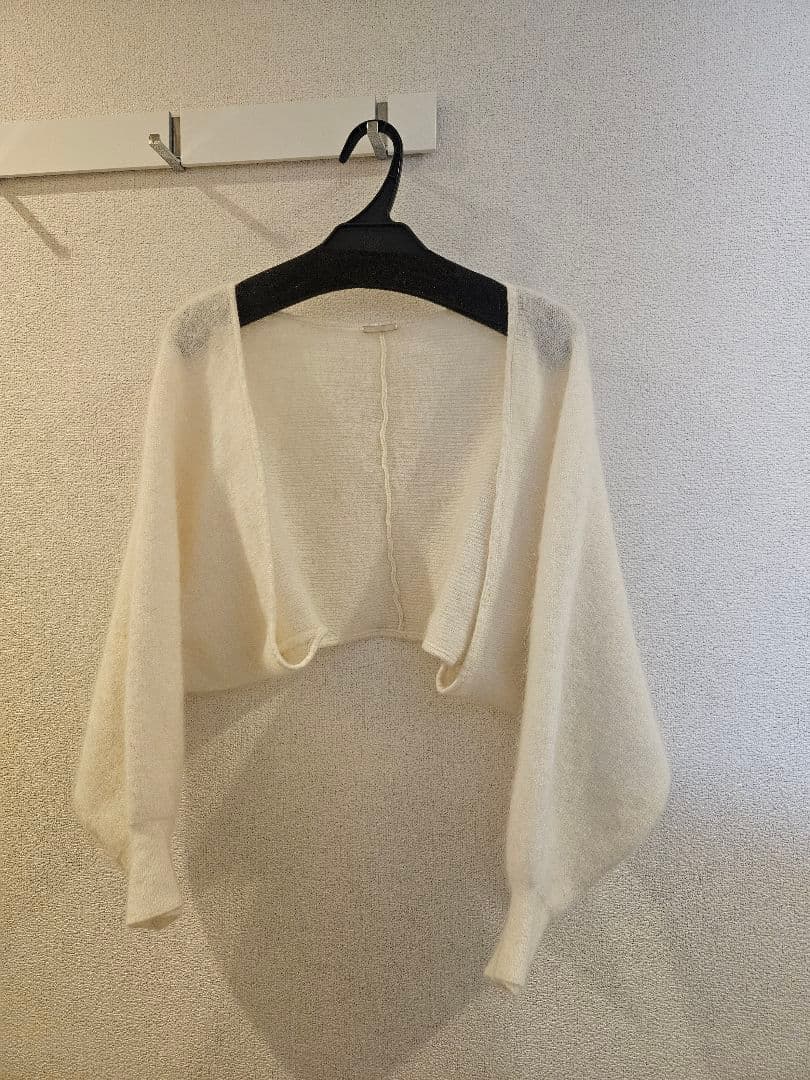 【美品】SNIDEL シアーボレロカーディガン IVR