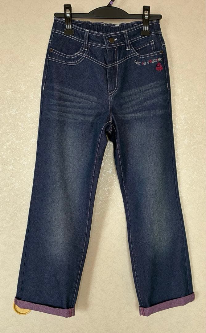 新品・未使用✨　裏地のカラーがキュート♡ ミスエディコレクション　デニムパンツ