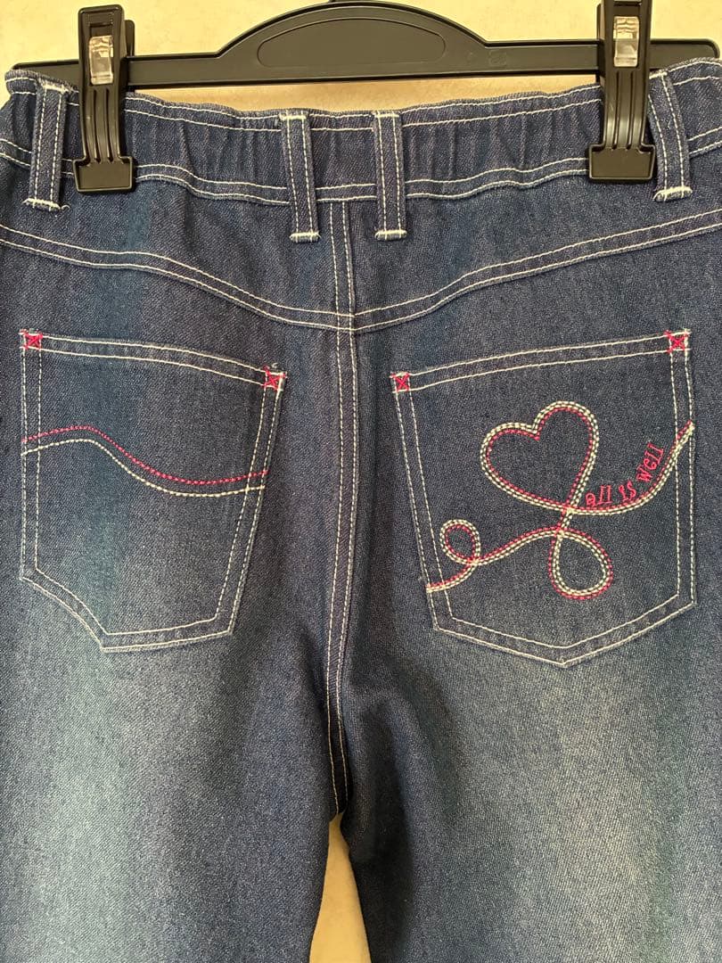 新品・未使用✨　裏地のカラーがキュート♡ ミスエディコレクション　デニムパンツ