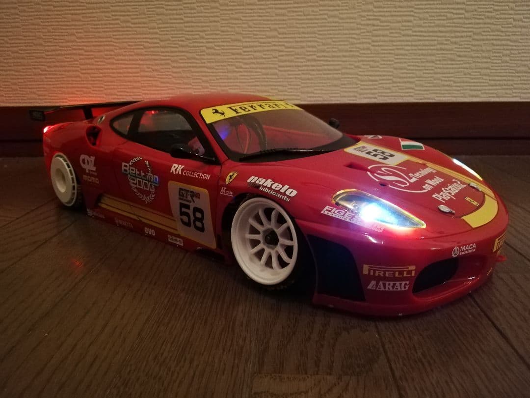1/10 MJX RC ラジコン ボディ フェラーリ F430GT ドリパケ等