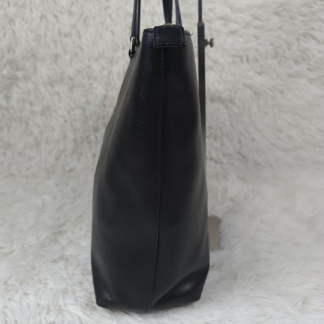 ✨美品✨ ポールスミス トートバッグ レザー シボ革 肩掛け B4可能 緑紺