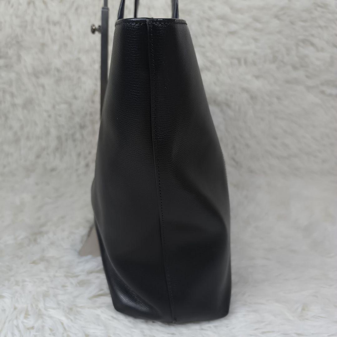 ✨美品✨ ポールスミス トートバッグ レザー シボ革 肩掛け B4可能 緑紺