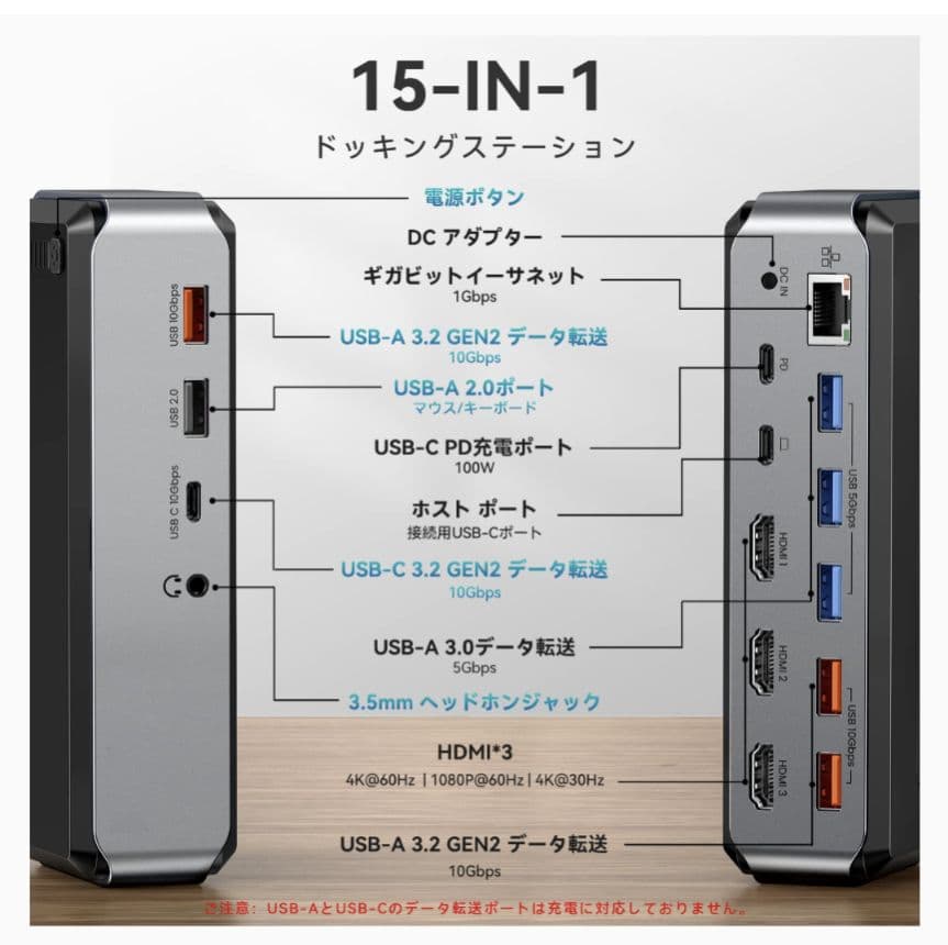 ♥大特価♥USB-C ドッキングステーション 4画面拡張対応 HDMI*3